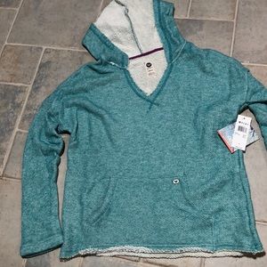 Turquoise V neck sweater